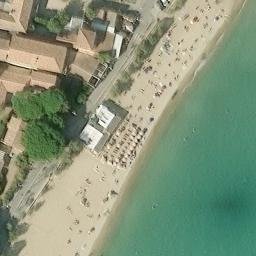 Sand Volleyball Court — aerial view