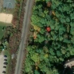 Durham Beach Volleyball Court #8 — aerial view