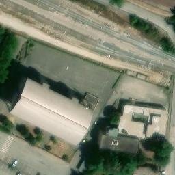 Volleyball Court near Magione — aerial view