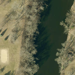 Glendale Beach Volleyball Court #1 — aerial view