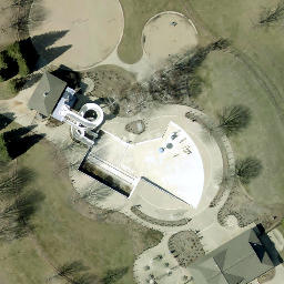 Spencer Beach Volleyball Court #3 — aerial view