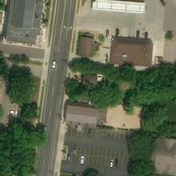 Sand Volleyball Court in Middleton, WI — aerial view