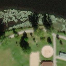 Belding Beach Volleyball Court — aerial view