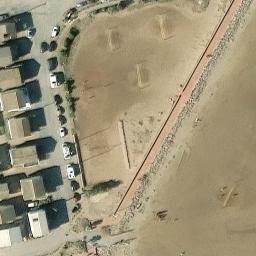 Sand Volleyball Court — aerial view