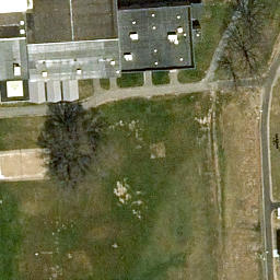 City of Utica Beach Volleyball Court — aerial view