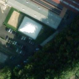 Sand Volleyball Court — aerial view