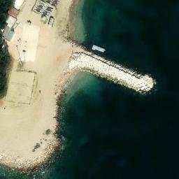 Sand Volleyball Court — aerial view