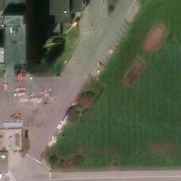 Sand Volleyball Court in Town of Henrietta, NY — aerial view