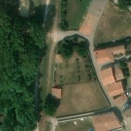 Sand Volleyball Court — aerial view