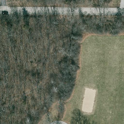 Delafield Beach Volleyball Court #7 — aerial view