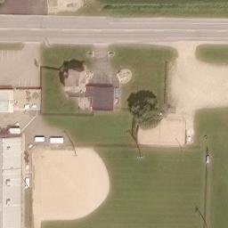 Pine Bluff Beach Volleyball Court #2 — aerial view