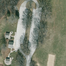 Delafield Beach Volleyball Court #4 — aerial view