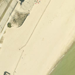 East Side Beach Volleyball Court #3 — aerial view
