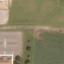 Pine Bluff Beach Volleyball Court #1 — aerial view