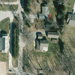 Delafield Beach Volleyball Court #3 — aerial view