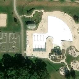 Bay Creek Beach Volleyball Court — aerial view