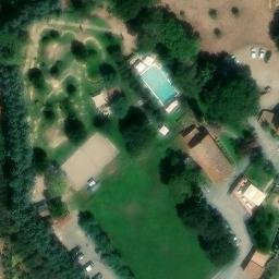 Sand Volleyball Court — aerial view