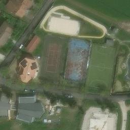 Sand Volleyball Court — aerial view