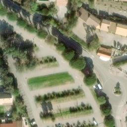 Volleyball Court near Hyères — aerial view