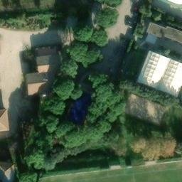 Sand Volleyball Court — aerial view