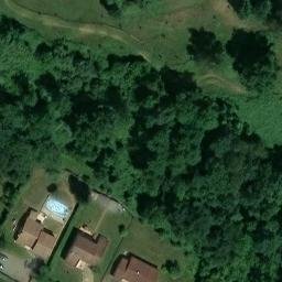 Volleyball Court near Aspet — aerial view