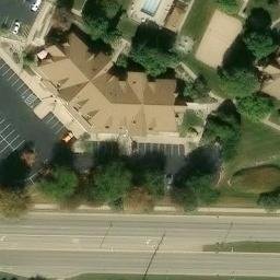 Westhaven Trails Beach Volleyball Court #1 — aerial view