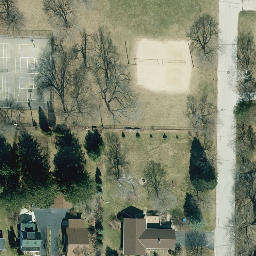 Dousman Beach Volleyball Court — aerial view