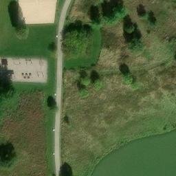 Fitchburg Beach Volleyball Court #9 — aerial view