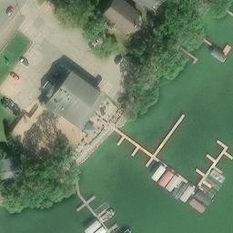 Sand Volleyball Court in McFarland, WI — aerial view