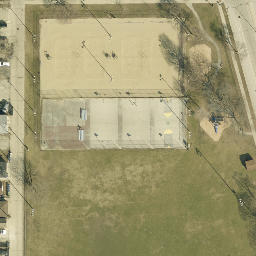 Bay View Beach Volleyball Court #2 — aerial view