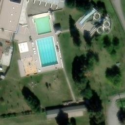 Sand Volleyball Court — aerial view