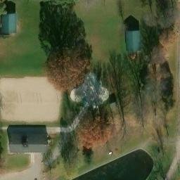 Welland Beach Volleyball Court #2 — aerial view