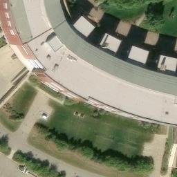 Verona Beach Volleyball Court — aerial view