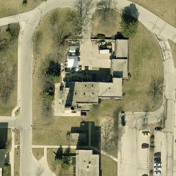 Milwaukee Beach Volleyball Court #2 — aerial view