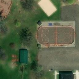 Caledonia Charter Township Beach Volleyball Court #3 — aerial view