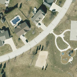 New Berlin Beach Volleyball Court — aerial view
