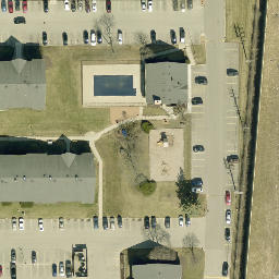 Greenfield Beach Volleyball Court #3 — aerial view