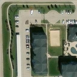 Allendale Charter Township Beach Volleyball Court #3 — aerial view