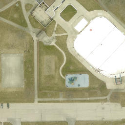 Cudahy Beach Volleyball Court #2 — aerial view