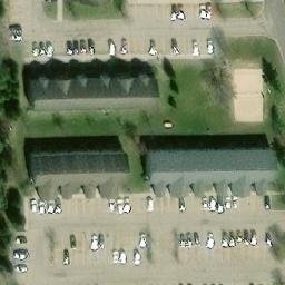 Sand Volleyball Court in Allendale, MI — aerial view