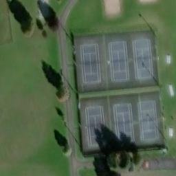 Village of Skaneateles Beach Volleyball Court #1 — aerial view