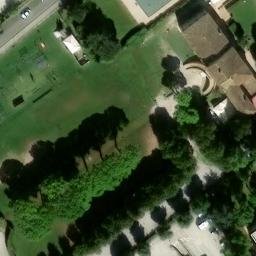 Sand Volleyball Court — aerial view