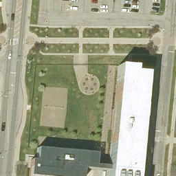 West Side Beach Volleyball Court — aerial view