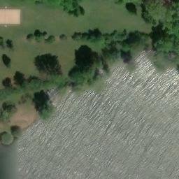 Sand Volleyball Court — aerial view