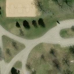Sand Volleyball Court in Wyoming, MI — aerial view