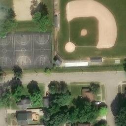 Durand Beach Volleyball Court #1 — aerial view