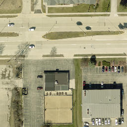 Franklin Beach Volleyball Court #7 — aerial view