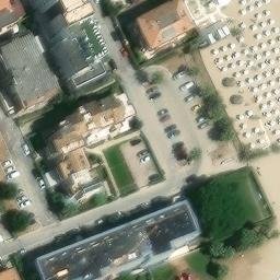Sand Volleyball Court — aerial view