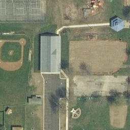 Village of Depew Beach Volleyball Court — aerial view