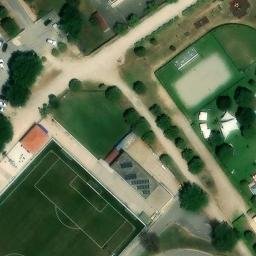 Sand Volleyball Court — aerial view